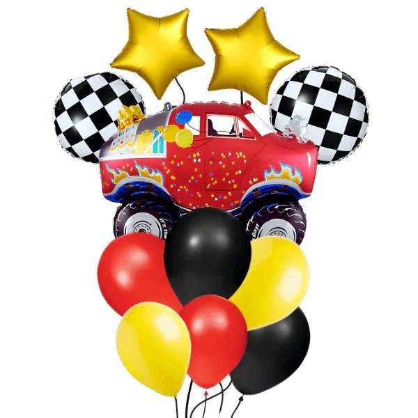Monster Truck Balloon Bouquet Set