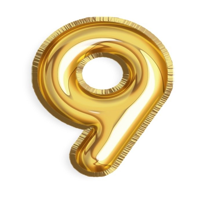 0–9 Foil Numbers Balloon 16"