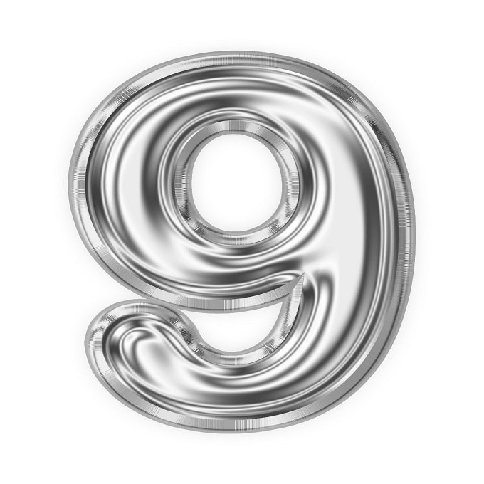 0–9 Foil Numbers Balloon 16"