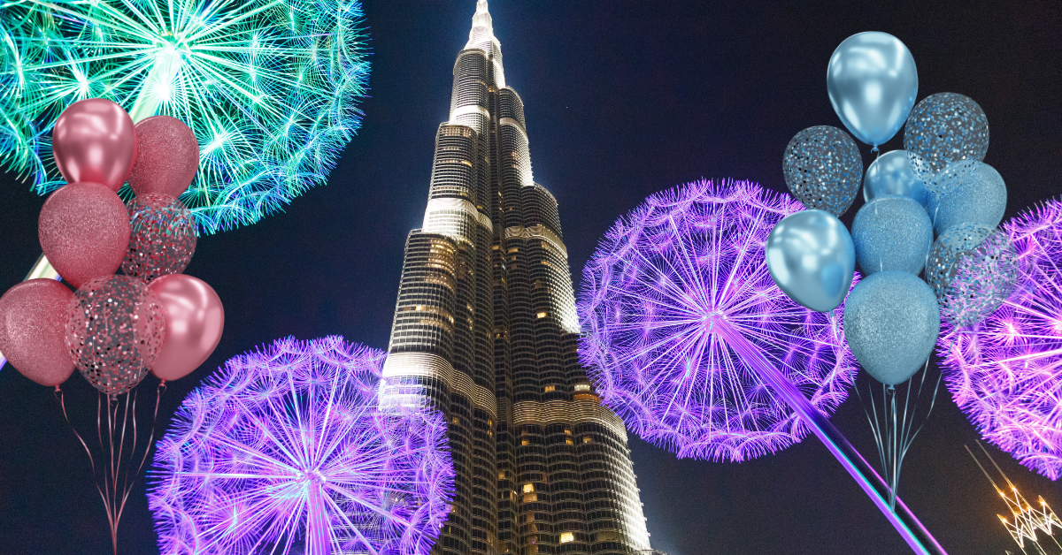 Stylish customized balloons in Dubai used for event decoration